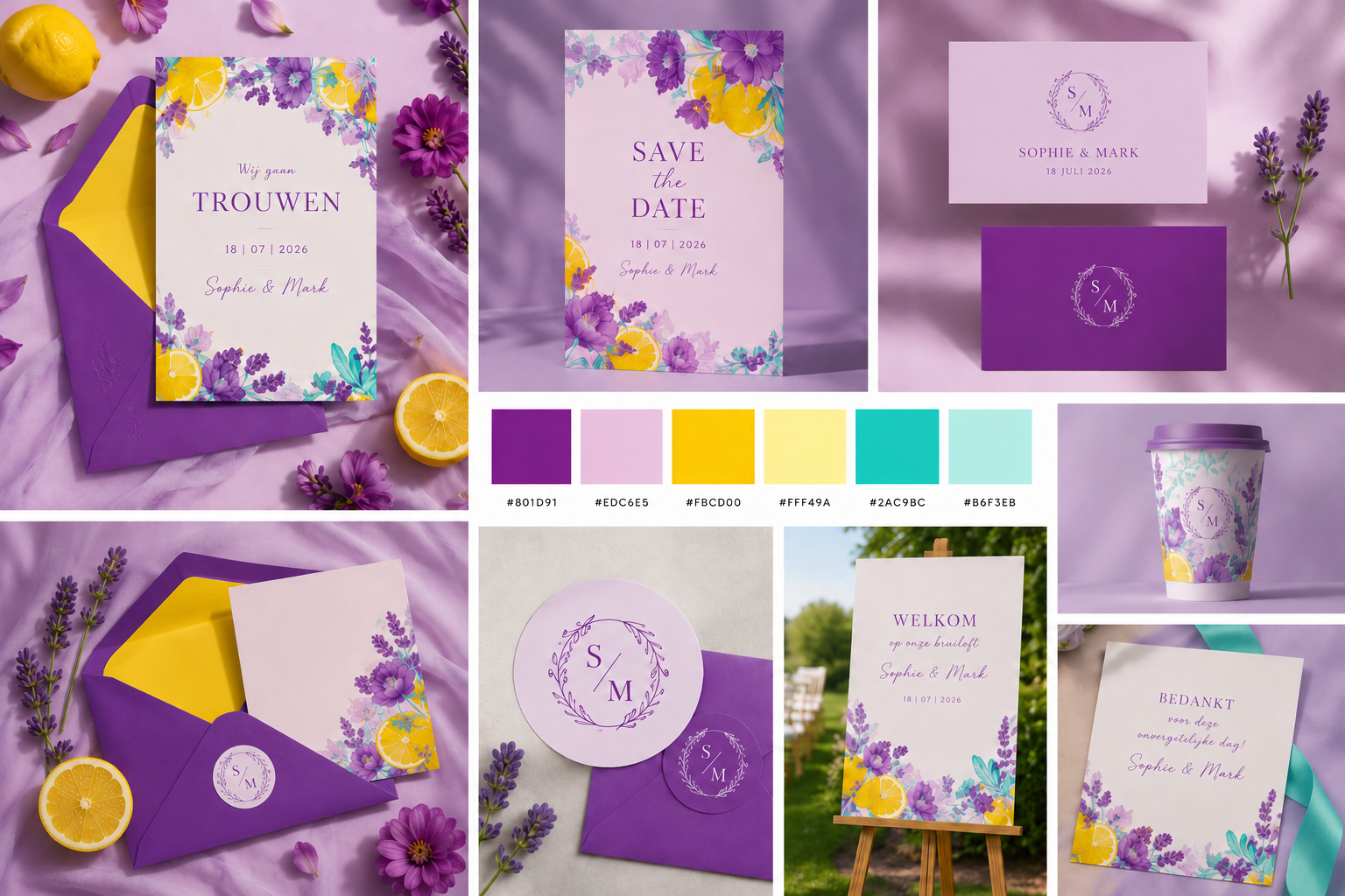 Huisstijl 3 – Purple Citrus